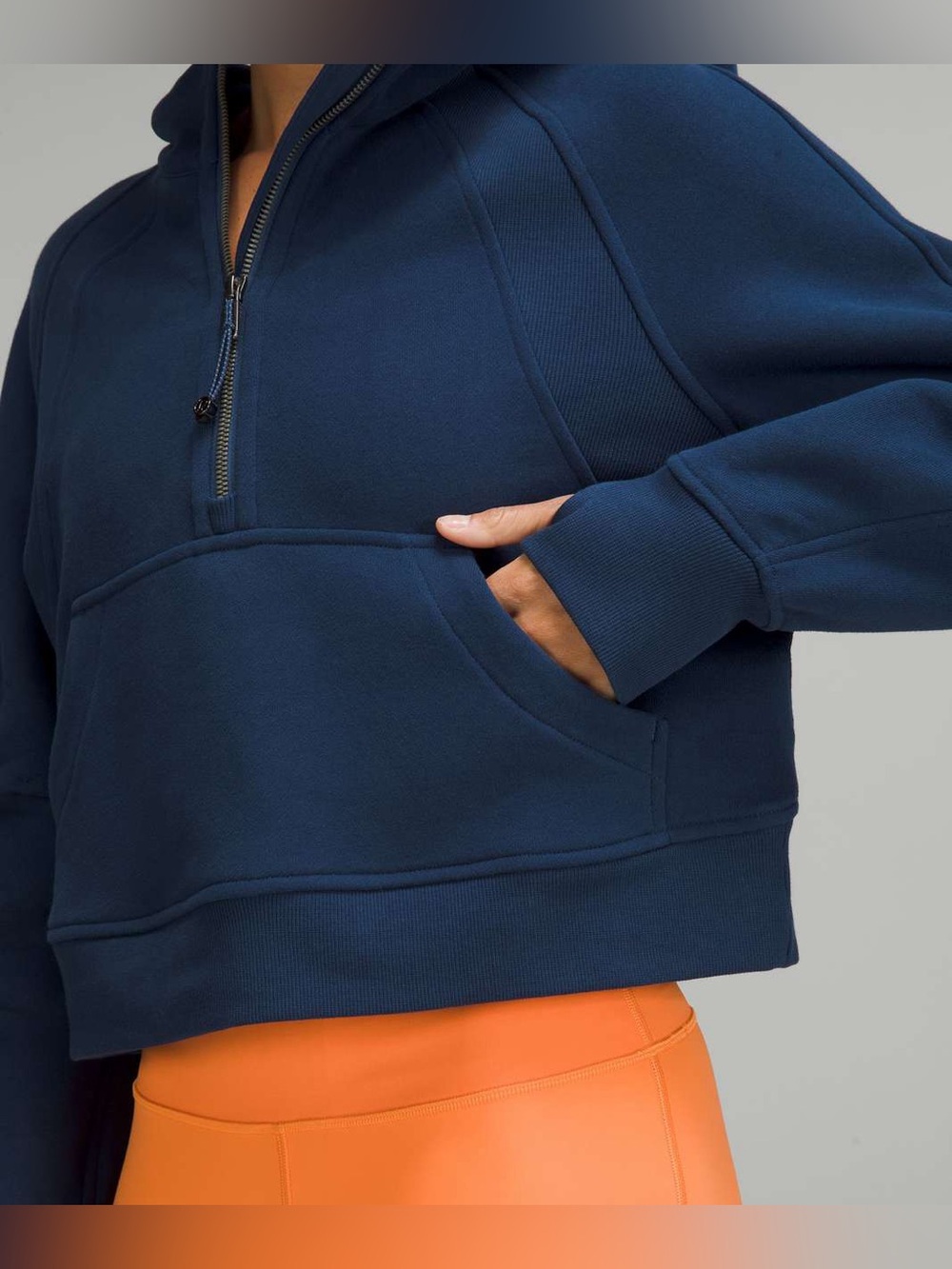 Lululemon Scuba Long Sleeve Logo Hooded Oversized Half-Zip Hoodie Jacket - Picture 5 of 11